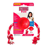 Kong Ball Classic Con Soga Tam. Small - Juguete Para Perros