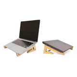 Soporte Notebook Tablet Pc Laptop Madera Atril Base Holder 