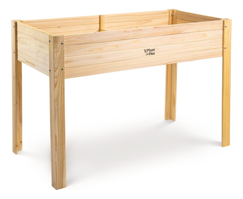 Cama De Jardin Elevada De Madera Con Patas Para Exteriores /