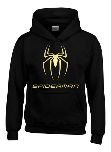 Spiderman Dorado Buzo, Buso, Saco Gildan Con Capota