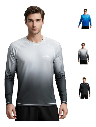 Trajes De Baño Hombre Manga Larga Secado Rápido Licra Upf50+ | MercadoLibre