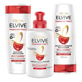 Kit Elvive Reparacion Total5 Shampoo + Acondicionador +crema