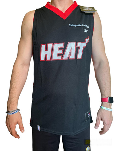 Camiseta Basquet Nba Miami Heat Shaquille O' Neal Vintage