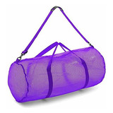 Champion Sports Mesh Duffle Bag With Zipper And Adjustable 