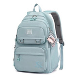 Mochilas Grandes Para Mujer Backpack Aesthetic Color Azul 23l