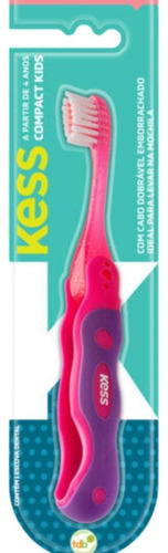 Escova Dental Compact Kids Kess Belliz Rosa Cod.2039