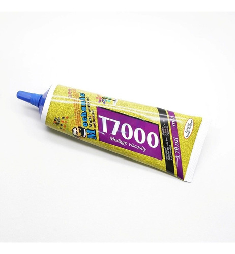 Pegamento Celulares Mechanic T-7000 Negro 50ml Punta Metal