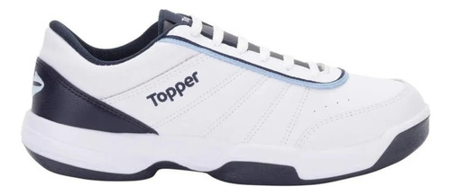 Zapatillas Topper Tie Break Iii Color Blanco/azul - Adulto 40 Ar