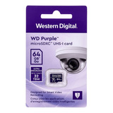 Cartão Micro Sd Wd Purple 64gb Ultra Durável P/ Câmera Cftv