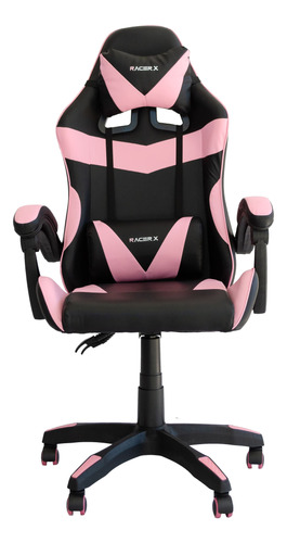 Cadeira Gamer Rosa/branco Comfort Pop Giratória Reclinável