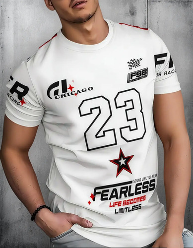 Camiseta Jersey Baseball Basquete Chicago Fearless Cod 493