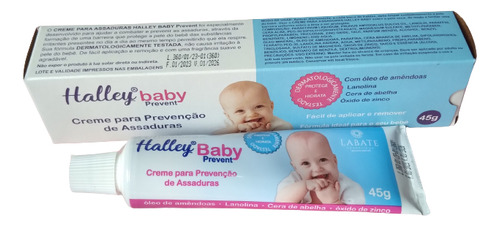 Kit C/ 3 Und - Creme Para Assadura Halley Baby 