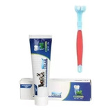 Cepillo Dental 3 Lados C/pasta De Dientes Para Perro Y Gato 