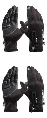 2 Guantes Para Senderismo, Pesca, Esquí Y Ciclismo Para Clim