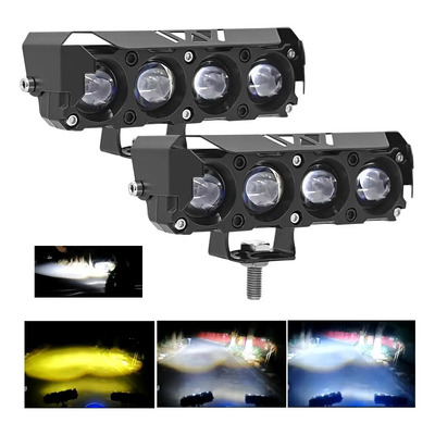 Par Faróis Auxiliares Lupa Led Focos Luz 340w Para Auto Moto | MercadoLibre