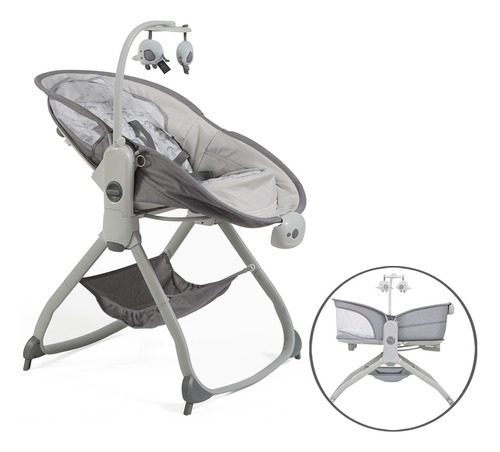 Cuna Bebe Multifuncional 6 En 1 Pb2216 Premium Baby Gris