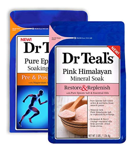 Sal De Baño Dr. Teal's Pure Epsom Salt Soaking Solution Set