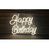 Cartel Neon Led Happy Birthday