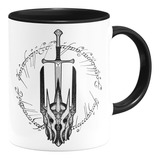 Taza Interior Color Sauron Señor De Los Anillos Rings