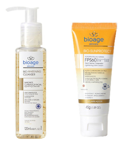 Rotina Limpeza E Proteção Solar Clareadora Homecare Skincare