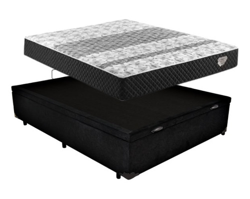 Cama Box Baú Viúva + Colchão Ecoflex Soft 128