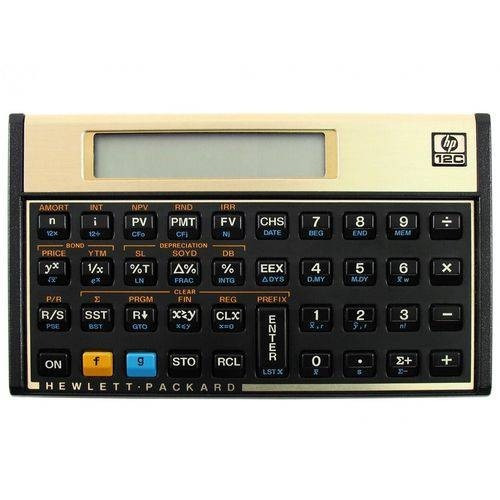Calculadora Financeira Hp 12c Gold Original Com Capa + Nota