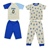 Pijamas Bebé Niño Set X 2 Estampadas