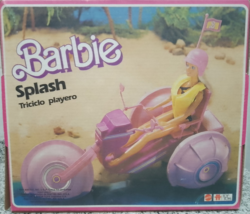 Barbie Vintage Triciclo Playero Splash Original Colección!