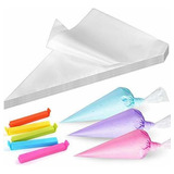 500pc Tipless Piping Bags, 9.6 Inch Icing Bags Disposable, C