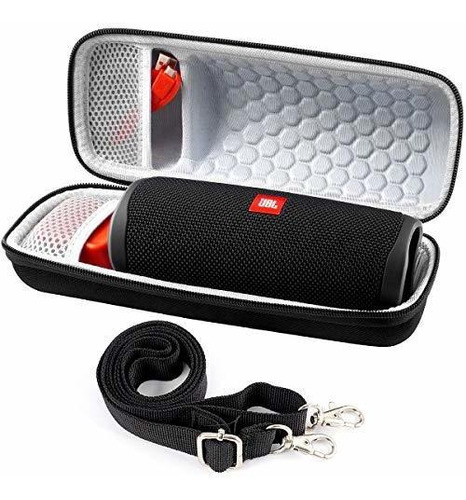 Estuche Altavoz Bluetooth Compatible Con Jbl Flip 5 4 Negro