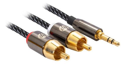 Cable Auxiliar Hp 3.5mm A 2rca, 1.5mts, Trenzado; Electrotom