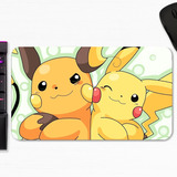 Mouse Pad Pikachu Y Raichu Pokemon Art Gamer M