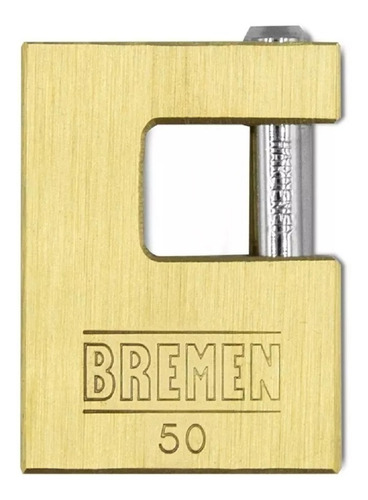 Candado Bronce Perno Horizontal Reforzado 50mm Bremen 7746