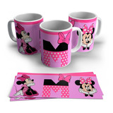 Taza Personalizada Iniciales Minnie Mouse De Plástico