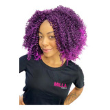 Cabelo Orgânico Goivo Bundles - Um Pacote Faz A Cabeça Cor Preto Com Roxo (t1b/purple