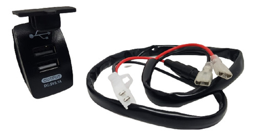 Cargador Usb 12-24v Toma Embutir Para Auto-moto-nautica