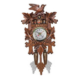 Reloj De Cuco Mecánico De Madera Alemán Antiguo Original