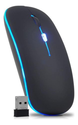 Sem Atrasos: Mouse Sem Fio Recarregável Com Led Rgb E