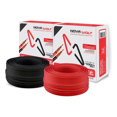 Kit 2 Cajas 100m Calibre 14 Thw Cca Negro Y Blanco Cubierta Negro Y Rojo | Envío gratis