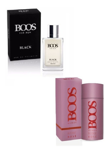 Perfume Boos Intense Rose 90ml + Boos Black 100ml Promoción