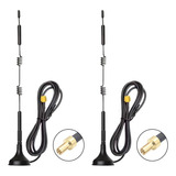 Pack De 2 Antenas 5g 18dbi Frecuencia 3g 4g 5g Conector Ts9