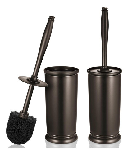 Toilet Bowl Brush Holder Set2 Pack Modern Deep Cleaning Bath