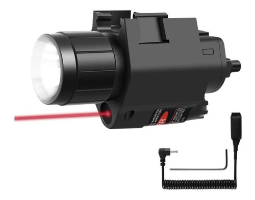 Lanterna Mira Laser Vermelha Trilho 20mm Airsoft Caça/tiro