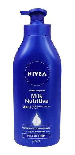 Crema Corporal Nivea Serum Body Milk Nutritiva 625 Ml