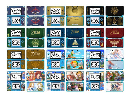 Skin 3ds Zelda Parte 1 Nintendo 3ds Old Vinilo Adhesivo