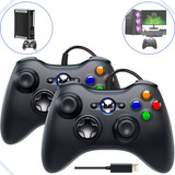 Kit 2 Controle Com Fio Para Vídeo Game Xbox 360/pc Game Pass