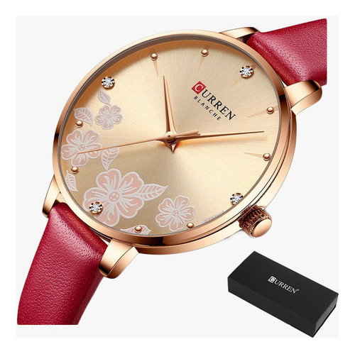 Relojes De Cuarzo De Cuero Para Mujer Curren Fashion