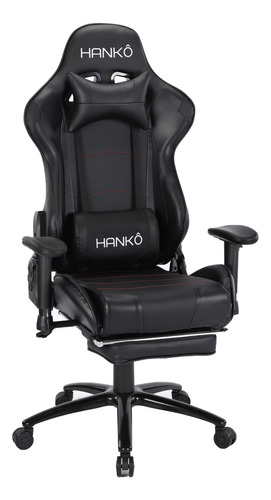 Silla Gamer Ejecutiva Masajeador Lumbar Hanko Ecocuero