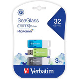Unidades Flash Usb 2.0 Seaglass De Verbatim®, 32 Gb, Colores