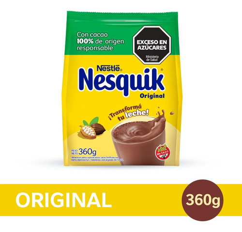 Cacao En Polvo Fortificado Nesquik Nestlé 360g